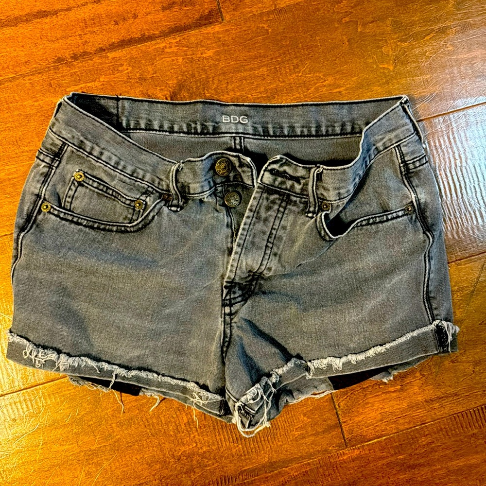 Faded black cut off Jean shorts from Urban Outfitter